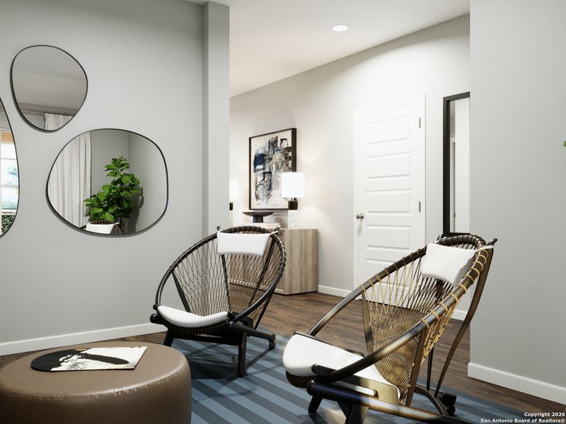 Furnished interior view inside a new home in Hunters Ranch, San Antonio (Image 14).