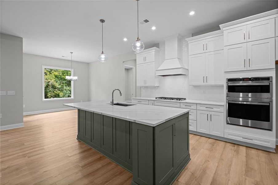 Furnished interior view inside a new home in Governor’s Preserve, Canton (Image 9).