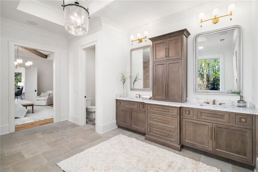 Furnished interior view inside a new home in , Alpharetta (Image 50).