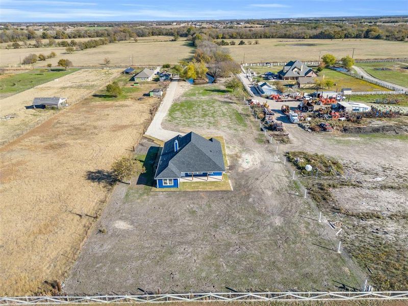 Bird's eye view with a rural view