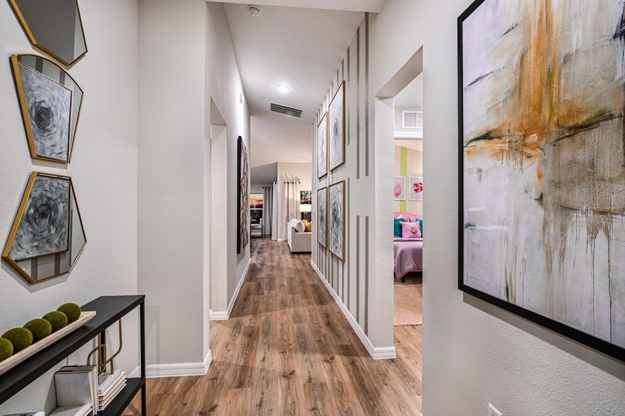 Furnished interior view inside a new home in Crosswinds, Haines City (Image 14).