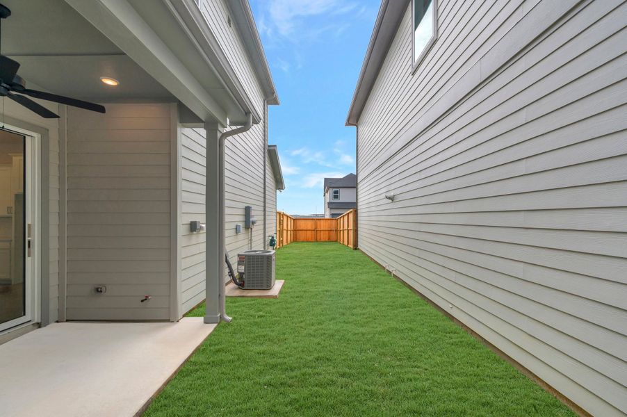 Exterior details and patio area of a home in Jubilee - Cottages Row Collection, Hockley (Image 3).