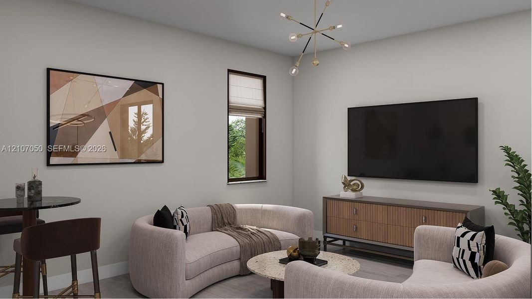 Furnished interior view inside a new home in Parkland Royale, Parkland (Image 10).