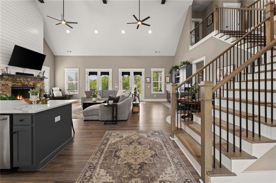 Furnished interior view inside a new home in , Dawsonville (Image 8).