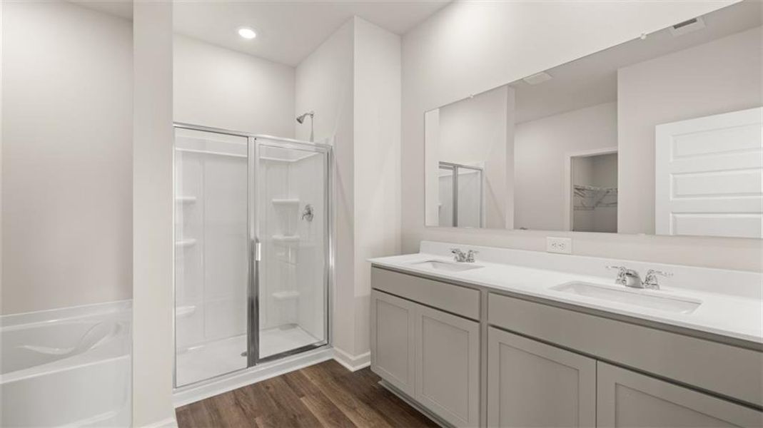 Furnished interior view inside a new home in Jackson Landing, Jefferson (Image 15).