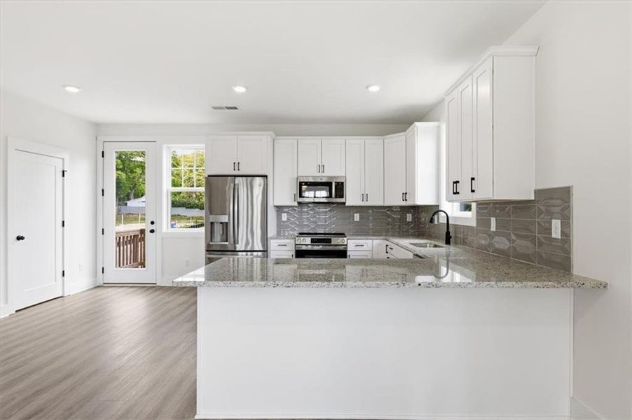 Furnished interior view inside a new home in , Atlanta (Image 14).