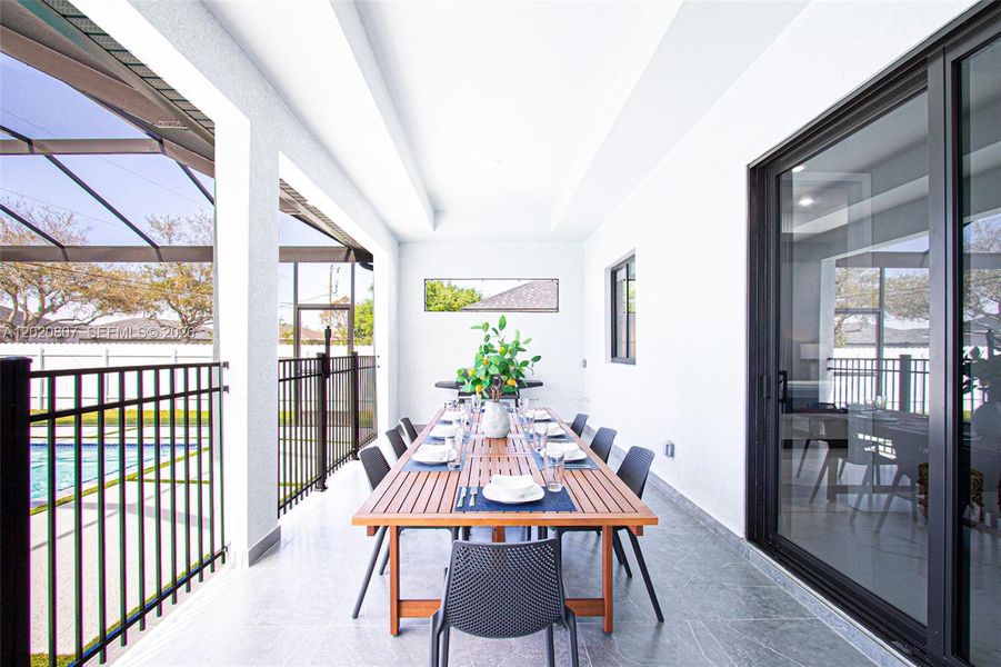 Exterior details and patio area of a home in , Cape Coral (Image 28).
