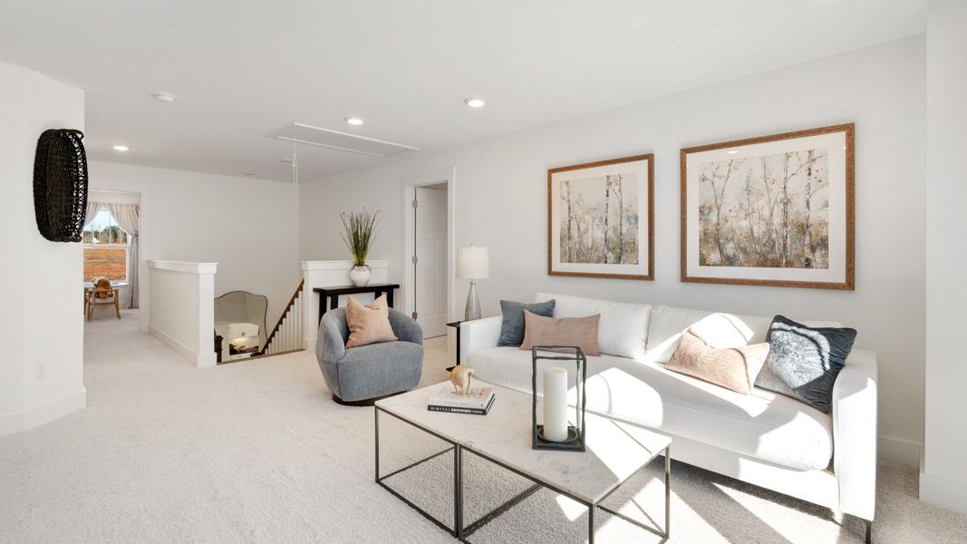 Representative furnished interior of a home built from the Drayton by DRB Homes in The Reserve at Livingston Park, Easley (Image 30).