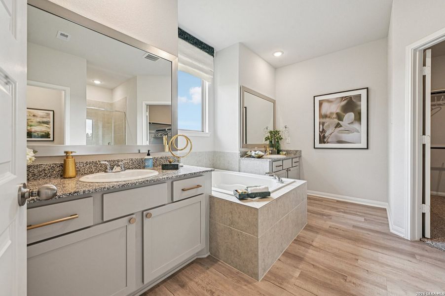 Furnished interior view inside a new home in Villas Las Flores, Floresville (Image 8).