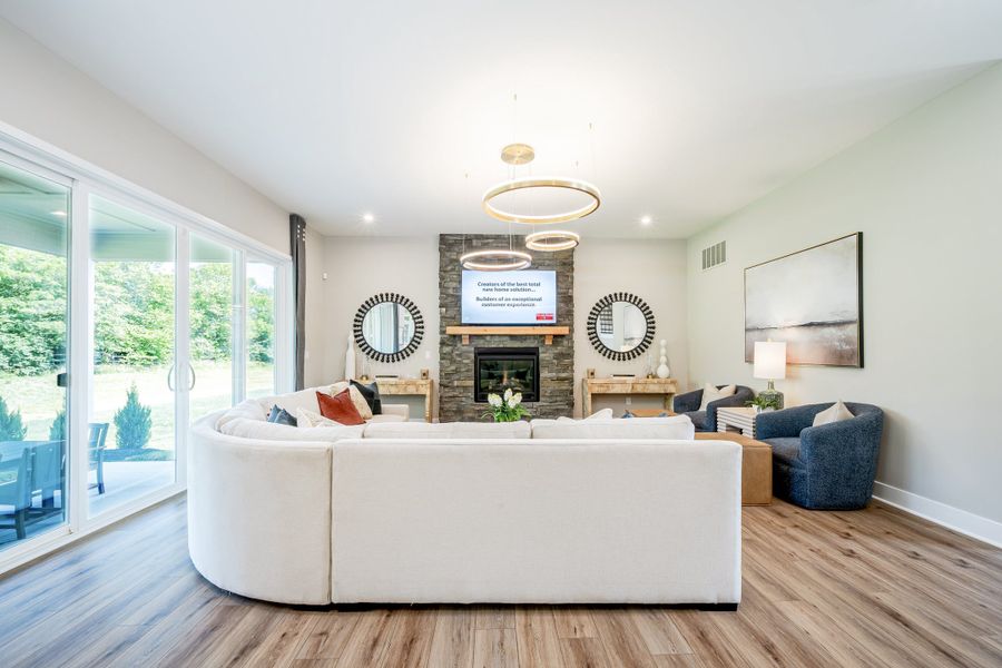 Representative furnished interior of a home built from the Beckett by Fischer Homes in Twin Lakes, Hoschton (Image 13).