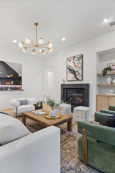 Furnished interior view inside a new home in , Dallas (Image 28).