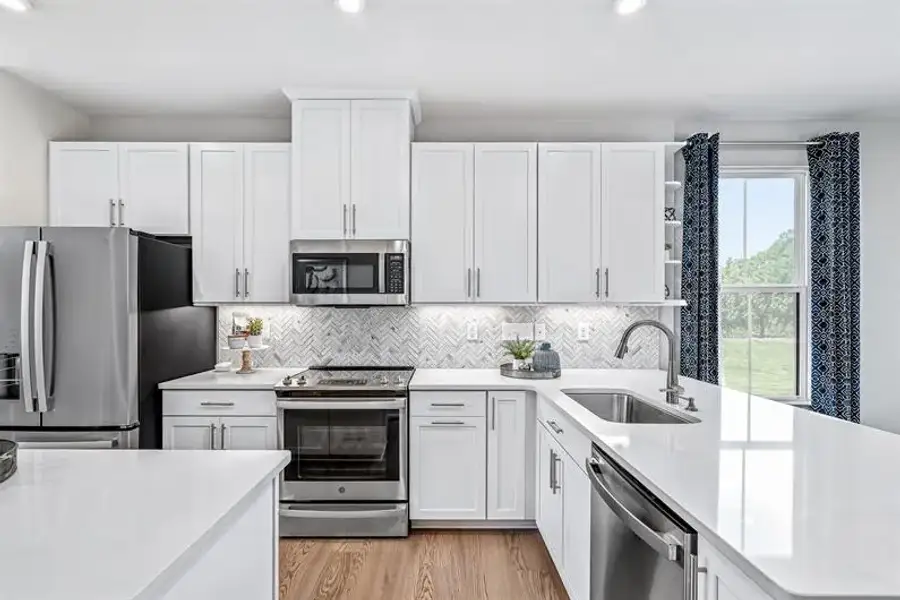 Representative furnished interior of a home built from the Clarendon 4 Story by Ryan Homes in Quinley, Charlotte (Image 4).