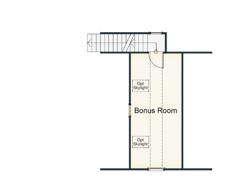 2D floor plan layout for the Manhattan by Keystone Homes NC in Weybridge, Burlington, NC (Image 5).