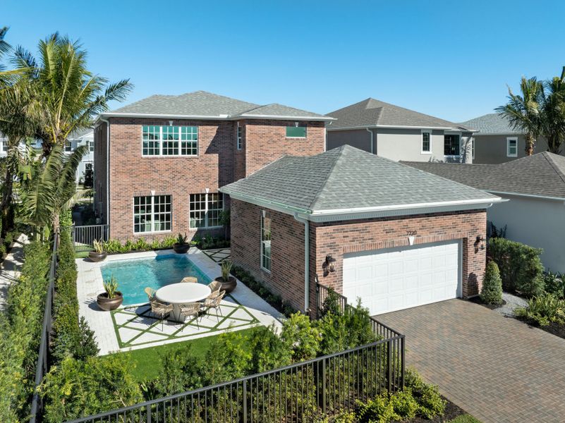 Representative exterior photo of a completed home built from the Gerbera by Mattamy Homes in Newfield, Palm City, FL (Image 21).