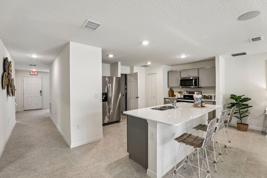 Representative furnished interior of a home built from the Sylvester by Holiday Builders in Citrus Springs, Citrus Springs (Image 4).