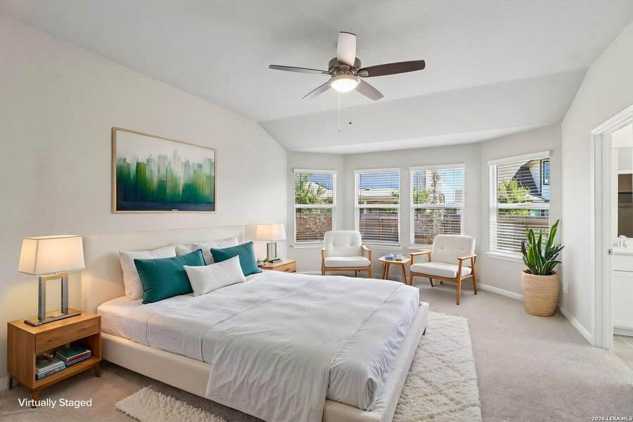 Furnished interior view inside a new home in Estancia Ranch - Premier Series, San Antonio (Image 16).
