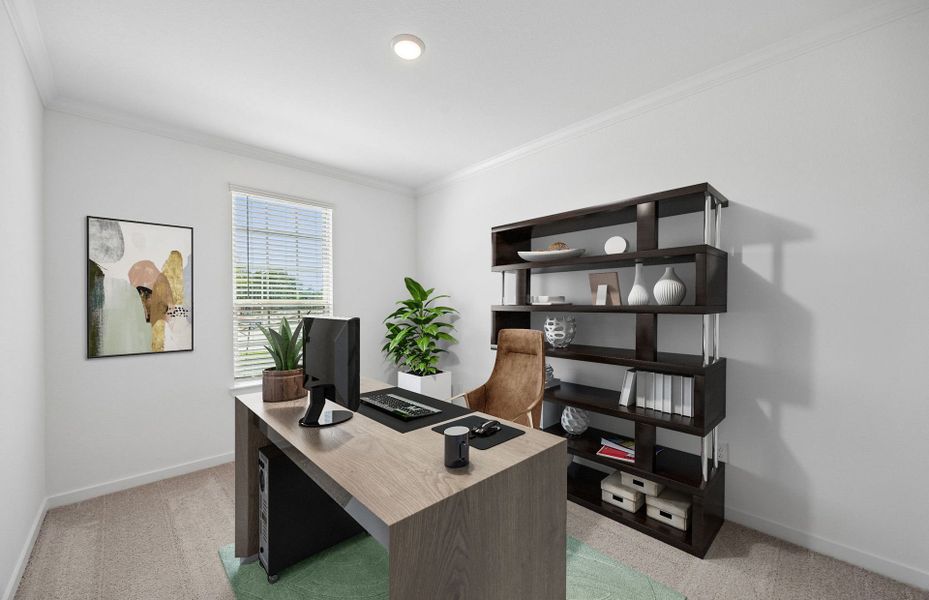 Furnished interior view inside a new home in Mavera, Conroe (Image 17).