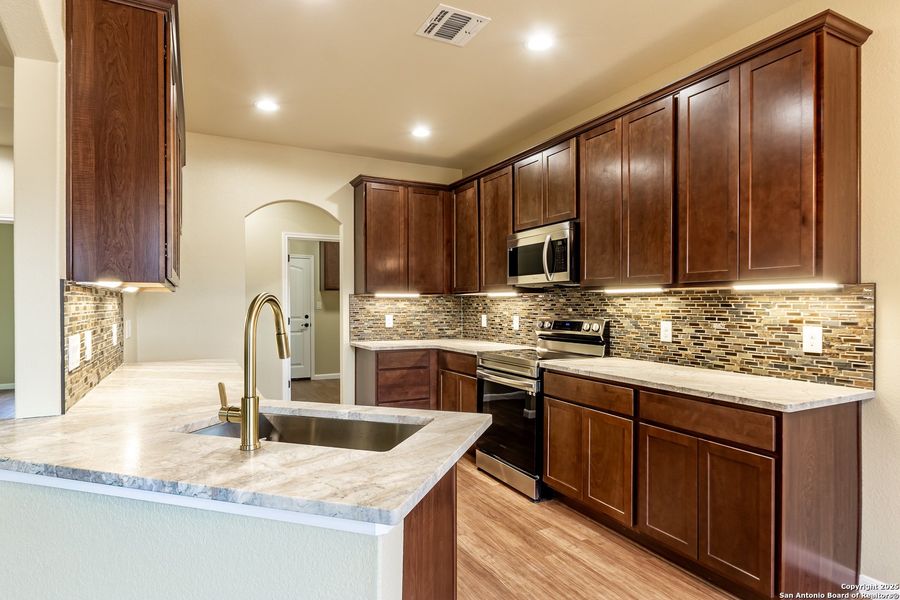 Furnished interior view inside a new home in , Blanco (Image 9). Furnished interior view inside a new home in , Blanco (Image 9).