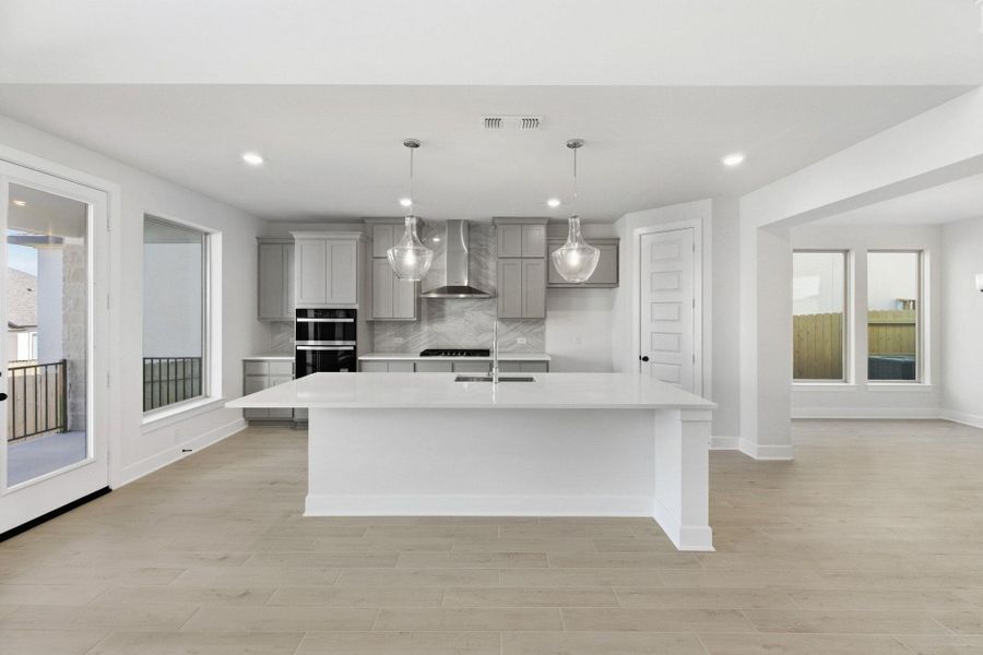 Furnished interior view inside a new home in The Colony, Bastrop (Image 15).
