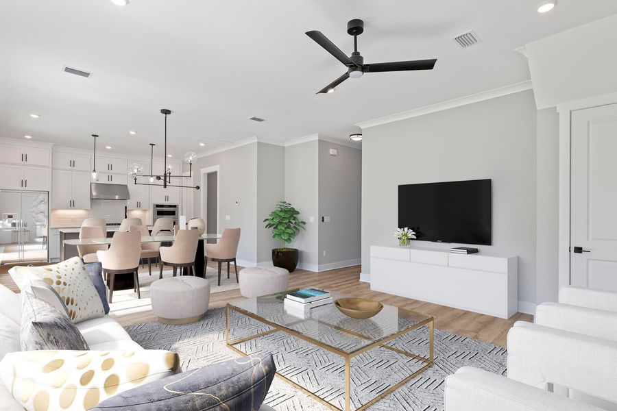 Furnished interior view inside a new home in Brizo, Santa Rosa Beach (Image 7).
