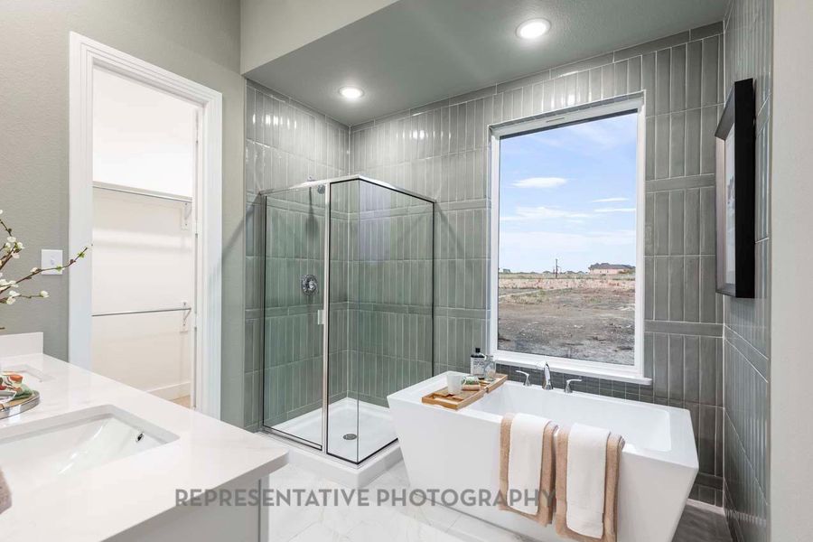 Furnished interior view inside a new home in Brookewater, Rosenberg (Image 4). Furnished interior view inside a new home in Brookewater, Rosenberg (Image 4).