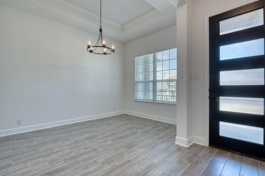 Representative unfurnished interior of a home built from the Carmen by Ashton Woods in Sunday Creek at Kinder Ranch, San Antonio (Image 7). Representative unfurnished interior of a home built from the Carmen by Ashton Woods in Sunday Creek at Kinder Ranch, San Antonio (Image 7).