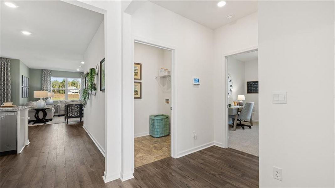 Furnished interior view inside a new home in Jackson Landing, Jefferson (Image 3).