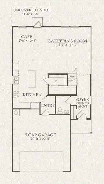 Centex Homes, Camelia floor plan