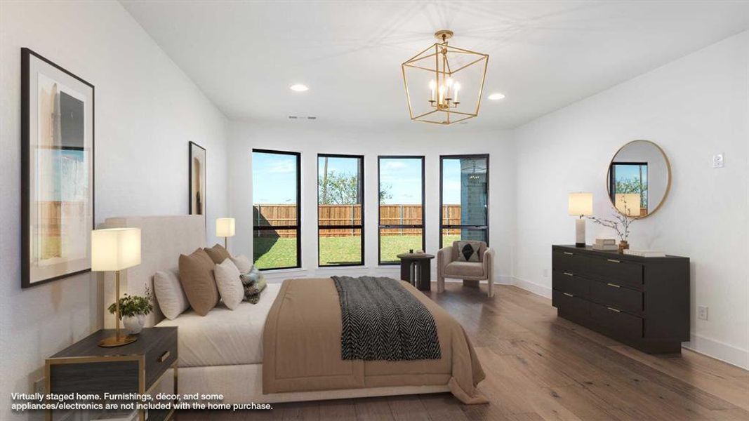 Furnished interior view inside a new home in North Sky 65', Celina (Image 7).