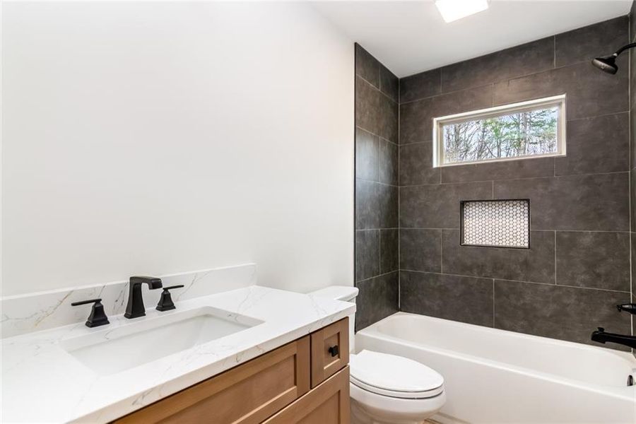 Furnished interior view inside a new home in , Ellijay (Image 37).