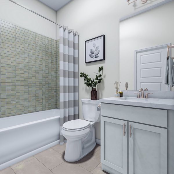 Furnished interior view inside a new home in Park Central, Georgetown (Image 13).