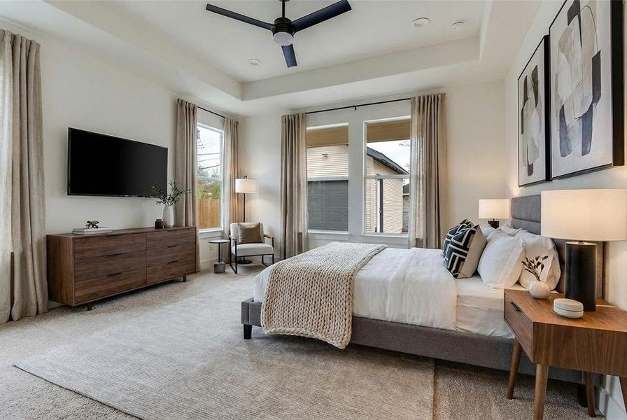 Furnished interior view inside a new home in , Dallas (Image 3).