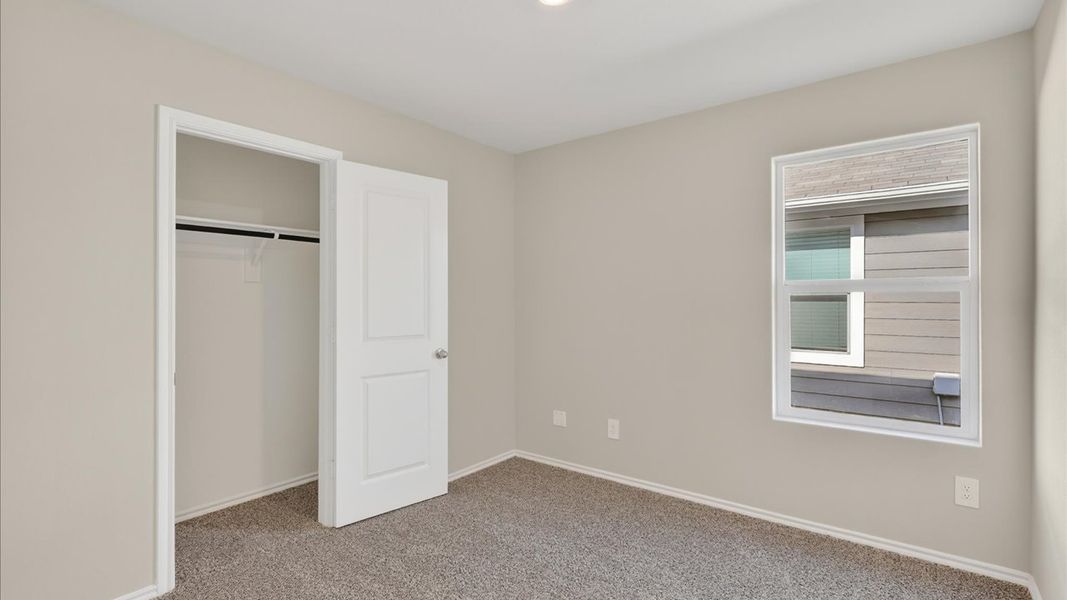 Representative unfurnished interior of a home built from the Barton by D.R. Horton in Hickory Grove, Krum (Image 12).