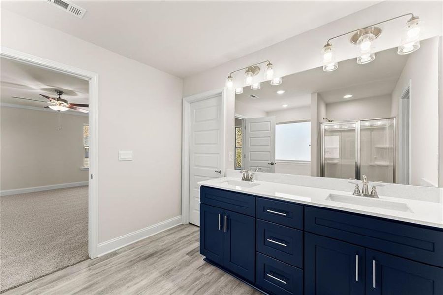 Furnished interior view inside a new home in Magnolia Villas, Cornelia (Image 11).