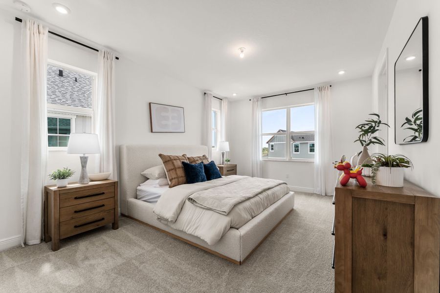 Representative furnished interior of a home built from the Dahlberg by Mattamy Homes in Newfield - Rosette Park, Palm City (Image 10).