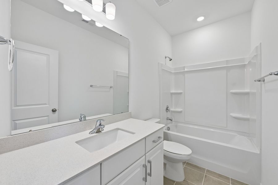 Furnished interior view inside a new home in Senata at Research Park, Charlotte (Image 7). Furnished interior view inside a new home in Senata at Research Park, Charlotte (Image 7).