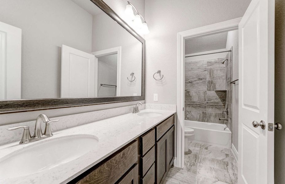 Furnished interior view inside a new home in The Highlands 55′, Porter (Image 23).