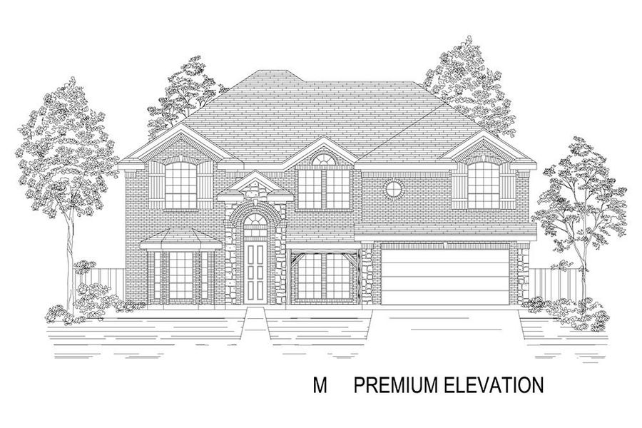 Representative rendering of the exterior for the Stonehaven 2F by First Texas Homes (Image 28). Representative rendering of the exterior for the Stonehaven 2F by First Texas Homes (Image 28).