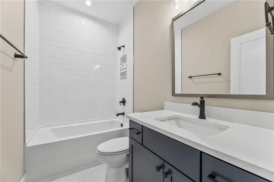 Furnished interior view inside a new home in The Courtyards by The Manor, Alpharetta (Image 13). Furnished interior view inside a new home in The Courtyards by The Manor, Alpharetta (Image 13).