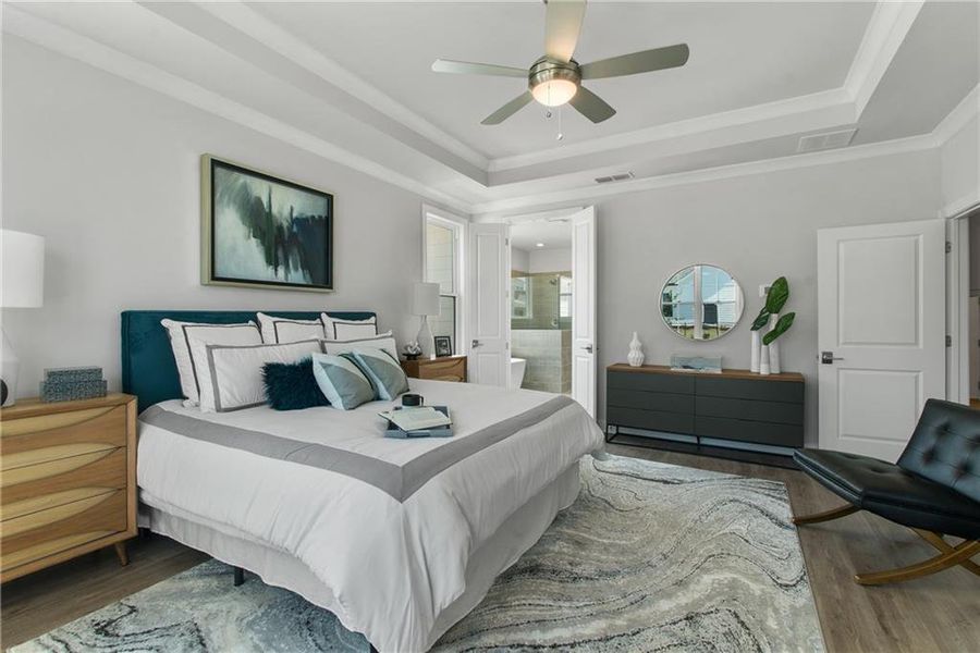 Furnished interior view inside a new home in Promenade at Sawnee Village, Cumming (Image 16).