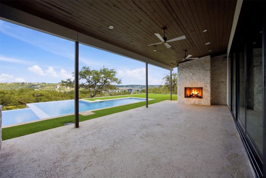 Exterior details and patio area of a home in , Spicewood (Image 15). Exterior details and patio area of a home in , Spicewood (Image 15).