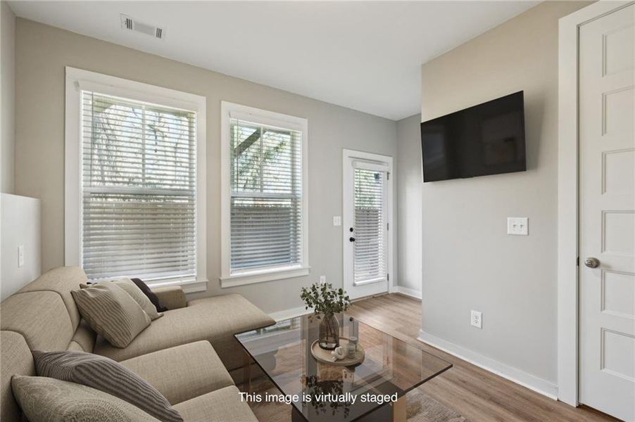 Furnished interior view inside a new home in Avenue at Oakland City, Atlanta (Image 8).