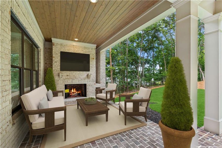 Exterior details and patio area of a home in , Cumming (Image 3).