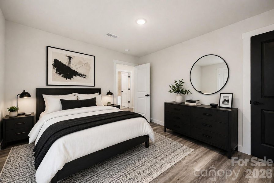 Furnished interior view inside a new home in , Hickory (Image 7).