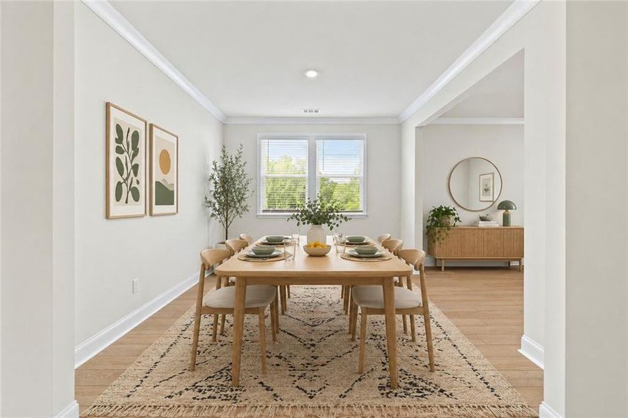 Furnished interior view inside a new home in , Lawrenceville (Image 6).