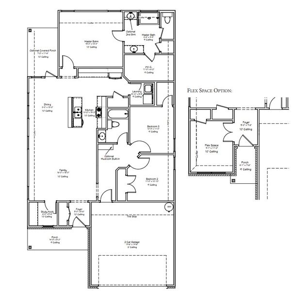 Image 31 representing the The Daffodil by Avonley Homes in Bonham Trace, Bryan, TX.