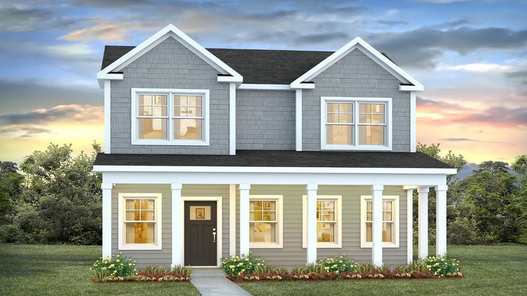 Representative exterior photo of a completed home built from the Poplar by D.R. Horton in Altama, Brunswick, GA (Image 1). Representative exterior photo of a completed home built from the Poplar by D.R. Horton in Altama, Brunswick, GA (Image 1).