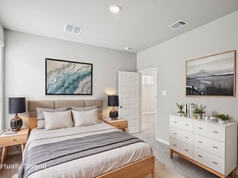 Furnished interior view inside a new home in Katy Grand Village - Luxe Series, Katy (Image 6).