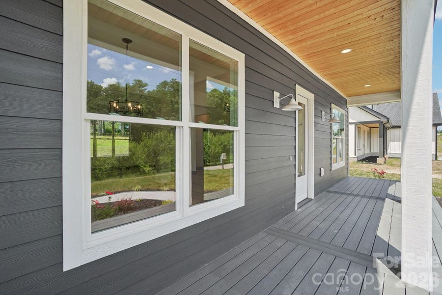 Exterior details and patio area of a home in , Hendersonville (Image 32).