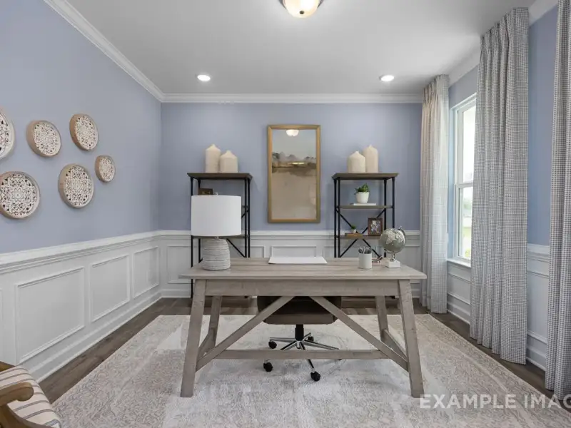 Furnished interior view inside a new home in Addison West, Holly Springs (Image 10).